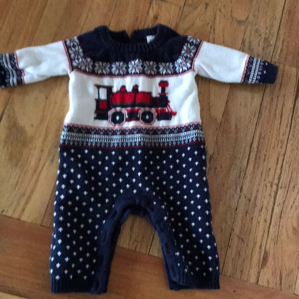 Janie and Jack Cotton sweater one piece